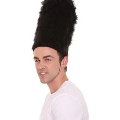 HPO Adult Men's English British Royal Guard Hat 12.5 Inches Tall Accessories Costume | Black Accessories Costume 10 HPO Adult Men's English British Royal Guard Hat 12.5 Inches Tall Accessories Costume | Black Accessories Costume