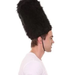 HPO Adult Men's English British Royal Guard Hat 12.5 Inches Tall Accessories Costume | Black Accessories Costume 13 HPO Adult Men's English British Royal Guard Hat 12.5 Inches Tall Accessories Costume | Black Accessories Costume