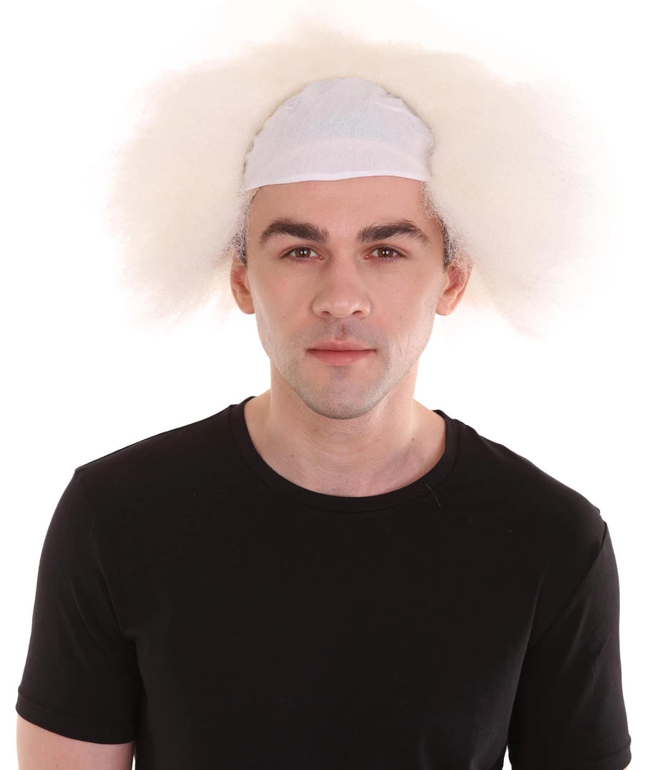 HPO Half Bald Head Mens Short Wig, Grey Men's 9 HPO Half Bald Head Mens Short Wig, Grey Men's