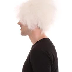 HPO Half Bald Head Mens Short Wig, Grey Men's 40 HPO Half Bald Head Mens Short Wig, Grey Men's