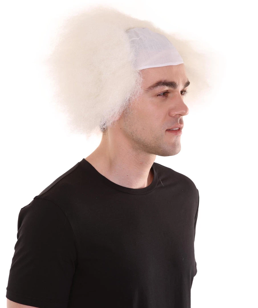 HPO Half Bald Head Mens Short Wig, Grey Men's 13 HPO Half Bald Head Mens Short Wig, Grey Men's