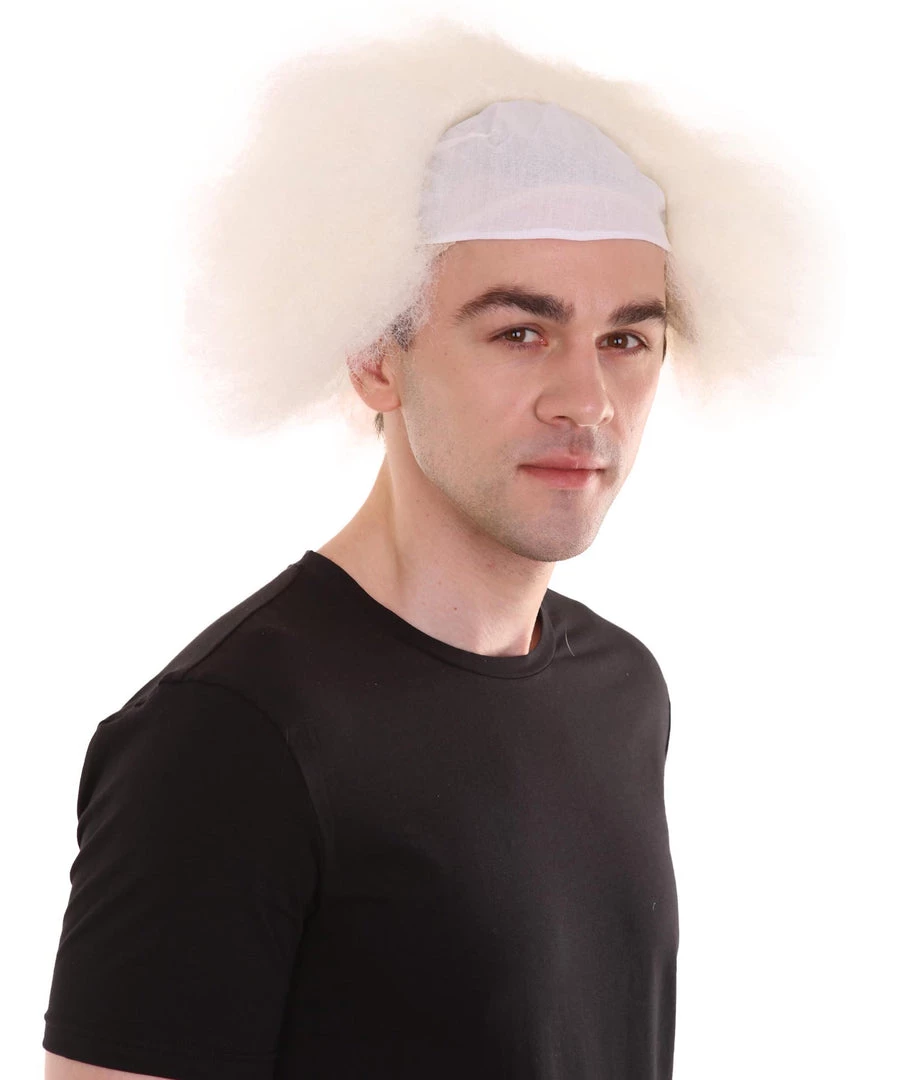 HPO Half Bald Head Mens Short Wig, Grey Men's 14 HPO Half Bald Head Mens Short Wig, Grey Men's