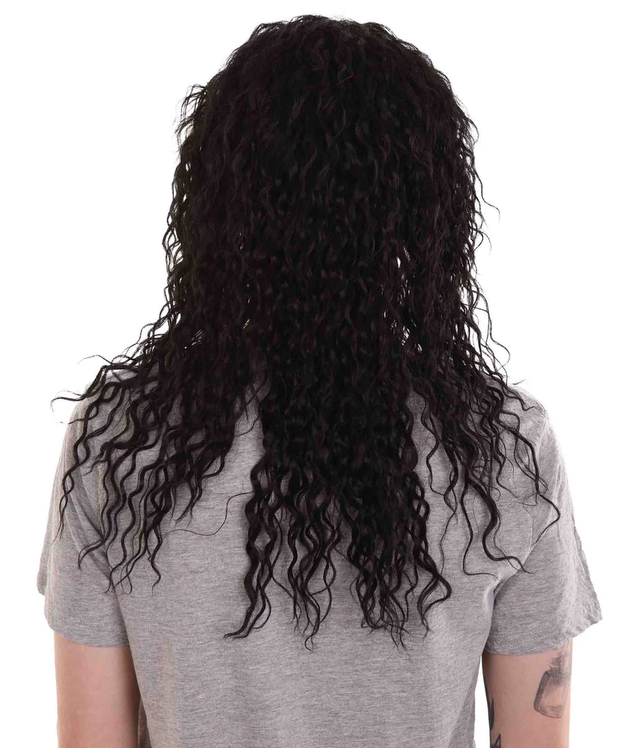 HPO Rock Star Mens Wig | Black Cosplay Halloween Wig | Premium Breathable Capless Cap 5 HPO Rock Star Mens Wig | Black Cosplay Halloween Wig | Premium Breathable Capless Cap