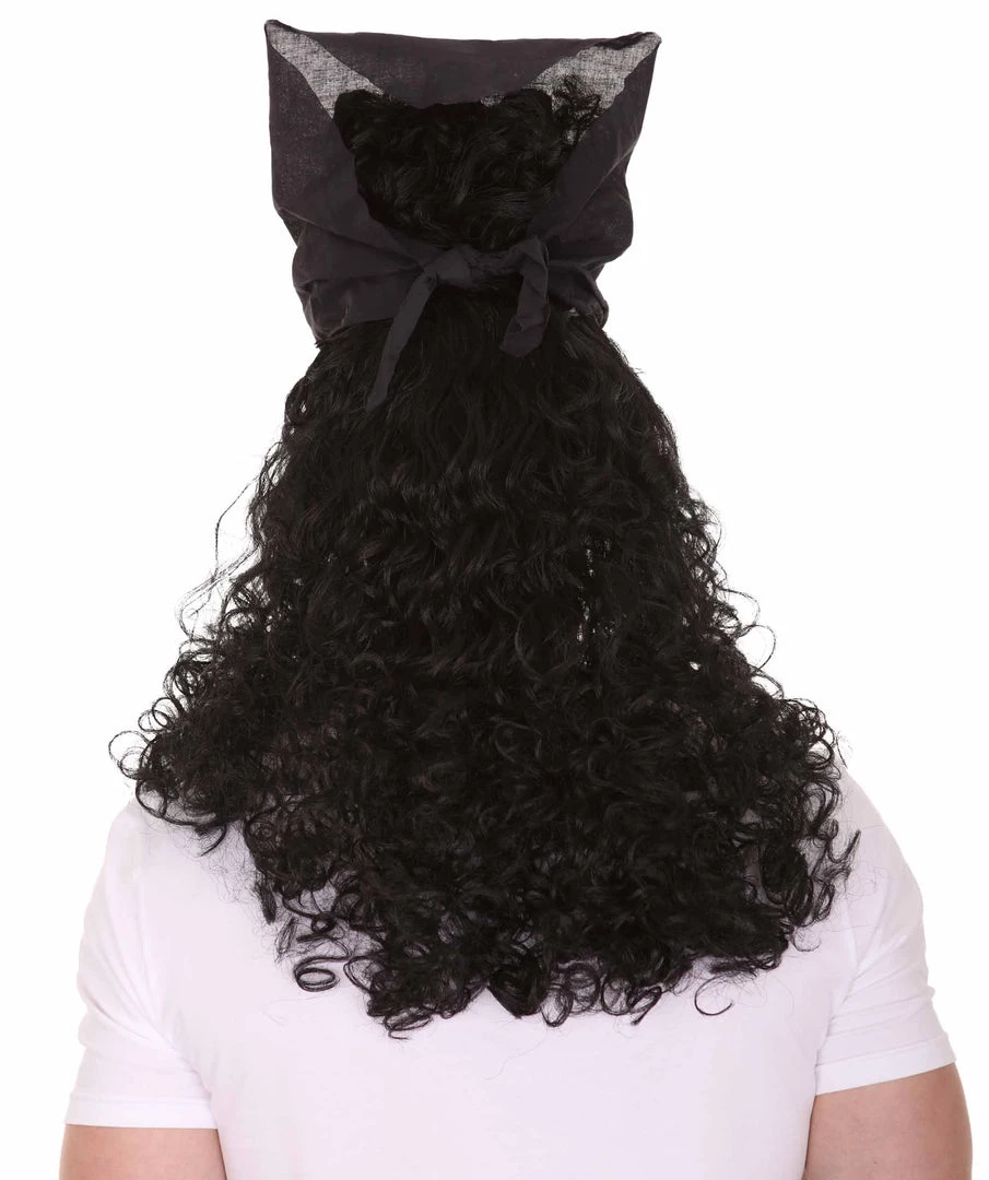 HPO Men's Captain Pirate Mens Curly Wig | Movie Character Cosplay Halloween Wig | Premium Breathable Capless Cap 5 HPO Men's Captain Pirate Mens Curly Wig | Movie Character Cosplay Halloween Wig | Premium Breathable Capless Cap
