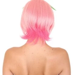 HPO Women's Peach Womens Wig | Bob Party Ready Fancy Cosplay Halloween Wig | Premium Breathable Capless Cap 12 HPO Women's Peach Womens Wig | Bob Party Ready Fancy Cosplay Halloween Wig | Premium Breathable Capless Cap
