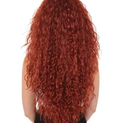 HPO Women's Princess Womens Wig | Super Size Jumbo TV/Movie Auburn Wig | Premium Breathable Capless Cap