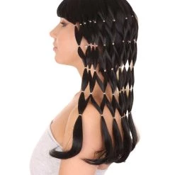 HPO Singer Womens Wig | Fancy Style Blonde Black Wig | Premium Breathable Capless Cap Women's