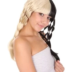HPO Singer Womens Wig | Fancy Style Blonde Black Wig | Premium Breathable Capless Cap Women's