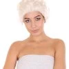 HPO Women's Women Santa Claus Wig | Blonde Merry Christmas Wig | Premium Breathable Capless Cap