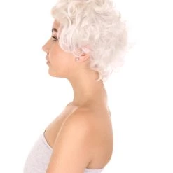 HPO Women's Women Santa Claus Wig | Blonde Merry Christmas Wig | Premium Breathable Capless Cap