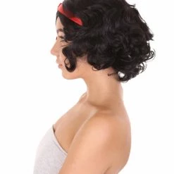 HPO Men's Princess Womens Wig | Black Short Queen Wig | Premium Breathable Capless Cap 12 HPO Men's Princess Womens Wig | Black Short Queen Wig | Premium Breathable Capless Cap