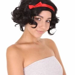 HPO Men's Princess Womens Wig | Black Short Queen Wig | Premium Breathable Capless Cap 14 HPO Men's Princess Womens Wig | Black Short Queen Wig | Premium Breathable Capless Cap