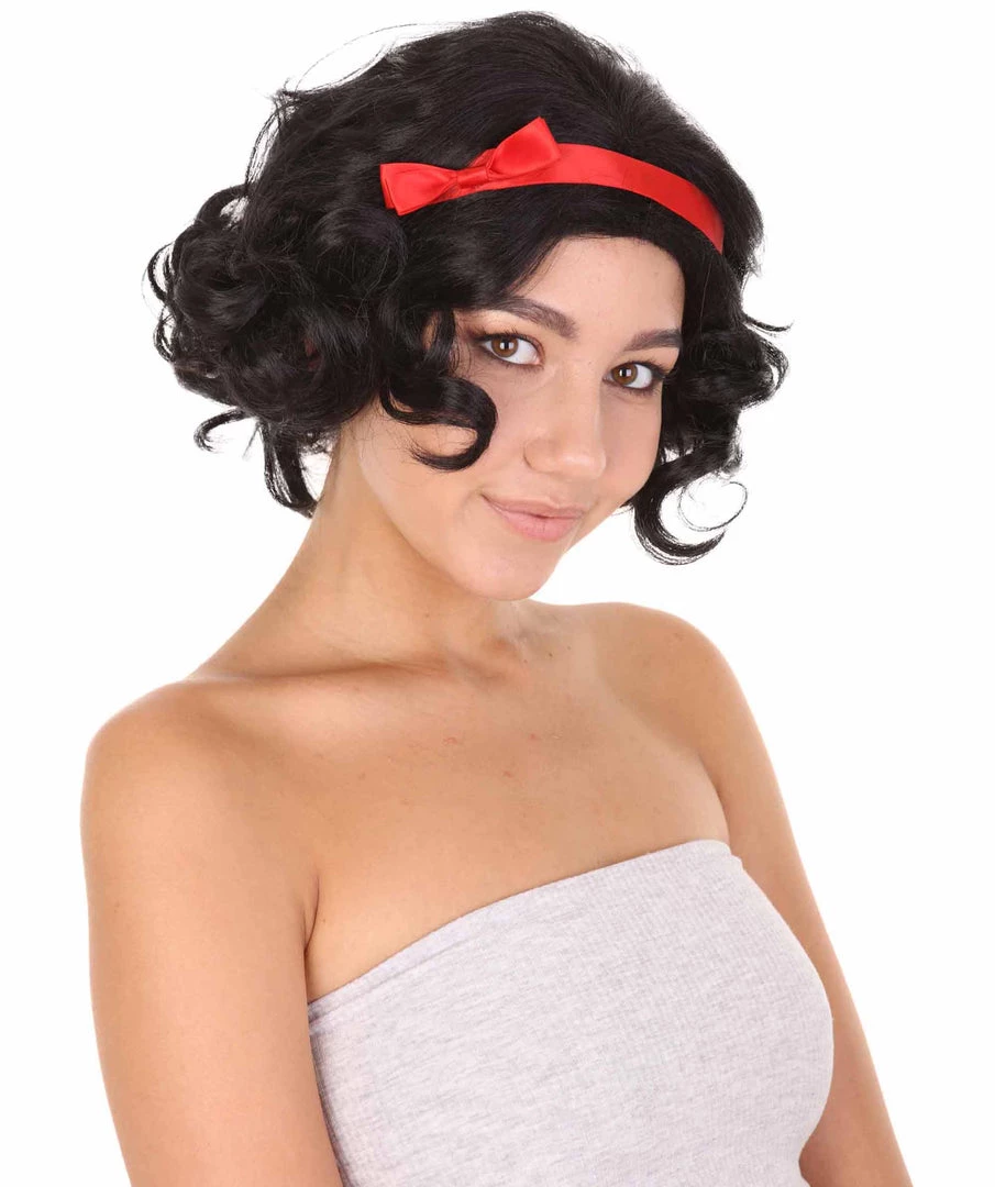 HPO Men's Princess Womens Wig | Black Short Queen Wig | Premium Breathable Capless Cap 6 HPO Men's Princess Womens Wig | Black Short Queen Wig | Premium Breathable Capless Cap