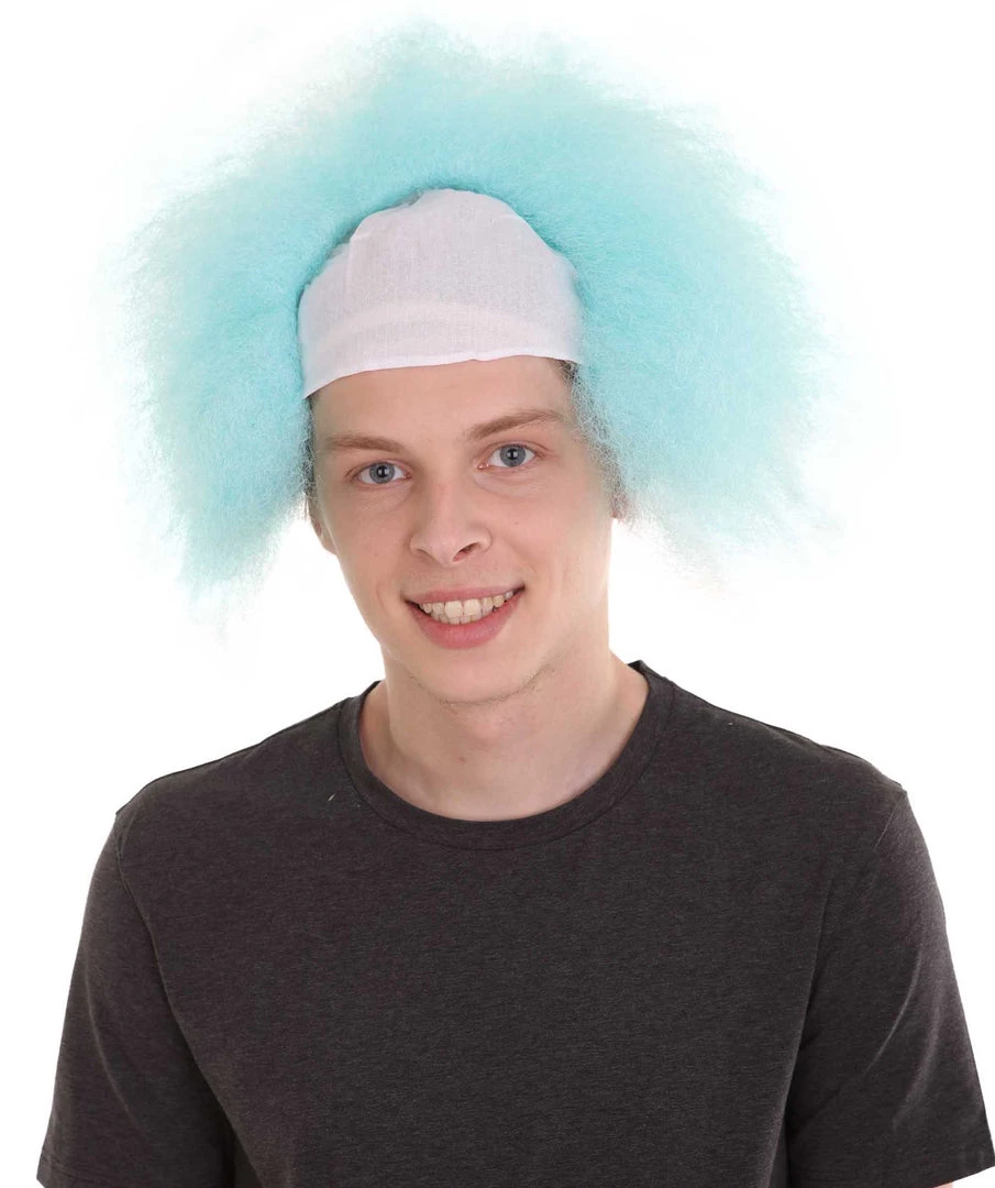 HPO Half Bald Head Mens Short Wig, Grey Men's 16 HPO Half Bald Head Mens Short Wig, Grey Men's