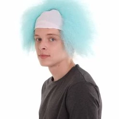 HPO Half Bald Head Mens Short Wig, Grey Men's 46 HPO Half Bald Head Mens Short Wig, Grey Men's