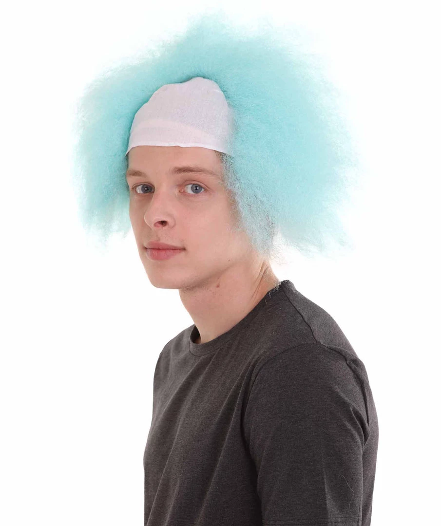 HPO Half Bald Head Mens Short Wig, Grey Men's 17 HPO Half Bald Head Mens Short Wig, Grey Men's