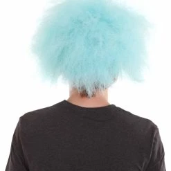 HPO Half Bald Head Mens Short Wig, Grey Men's 48 HPO Half Bald Head Mens Short Wig, Grey Men's