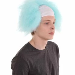 HPO Half Bald Head Mens Short Wig, Grey Men's 49 HPO Half Bald Head Mens Short Wig, Grey Men's