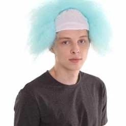 HPO Half Bald Head Mens Short Wig, Grey Men's 50 HPO Half Bald Head Mens Short Wig, Grey Men's