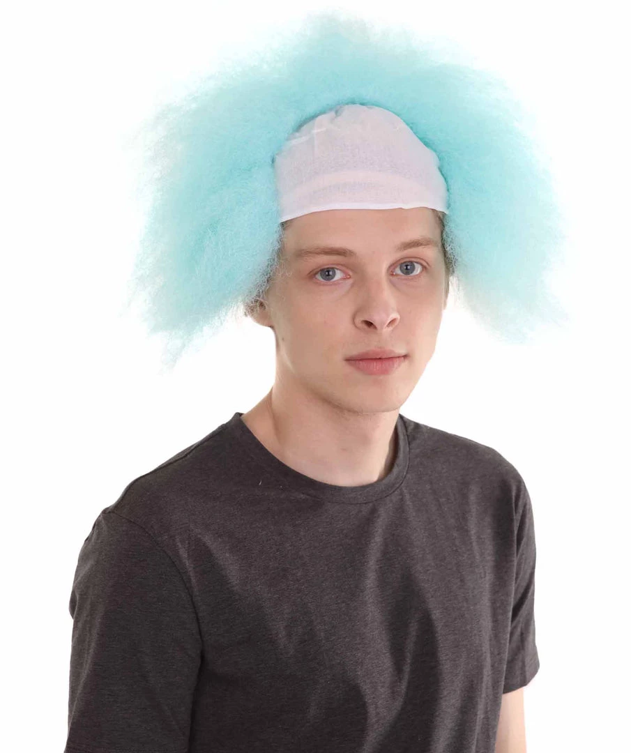 HPO Half Bald Head Mens Short Wig, Grey Men's 21 HPO Half Bald Head Mens Short Wig, Grey Men's