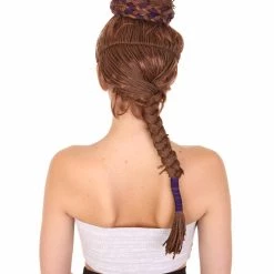 HPO Womens Superhero Braided Wig | Brown TV/Movie Wigs | Premium Breathable Capless Cap