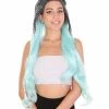 HPO Womens Fantasy Braided Wig | Blue TV/Movie Wigs | Premium Breathable Capless Cap Women's