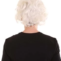 HPO Men's Crazy Scientist Mens Wig | White Cosplay Halloween Wig | Premium Breathable Capless Cap 12 HPO Men's Crazy Scientist Mens Wig | White Cosplay Halloween Wig | Premium Breathable Capless Cap