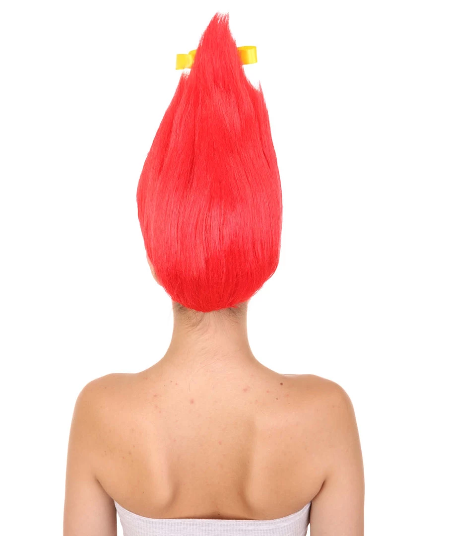 HPO Red Christmas Tree Unisex Wig | Merry Christmas Celebration Wig | Premium Breathable Capless Cap 4 HPO Red Christmas Tree Unisex Wig | Merry Christmas Celebration Wig | Premium Breathable Capless Cap