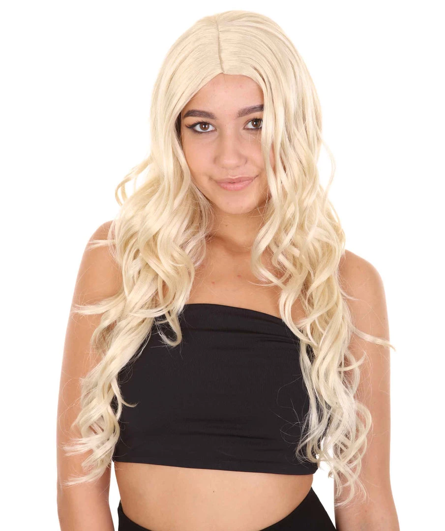 HPO Women's Sanderson Witch Sister Halloween Wig | Blonde TV/Movie Wigs | Premium Breathable Capless Cap 1 HPO Women's Sanderson Witch Sister Halloween Wig | Blonde TV/Movie Wigs | Premium Breathable Capless Cap