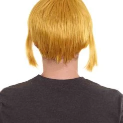 HPO Adult Men's Adventure Gaming Wig | Yellow Cosplay Wig | Premium Breathable Capless Cap