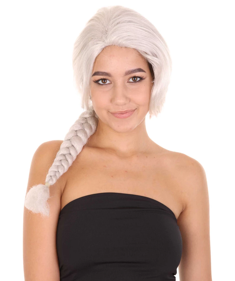 HPO Women's Womens Princess Adult Braided Wig | Blonde TV/Movie Wigs | Premium Breathable Capless Cap 1 HPO Women's Womens Princess Adult Braided Wig | Blonde TV/Movie Wigs | Premium Breathable Capless Cap