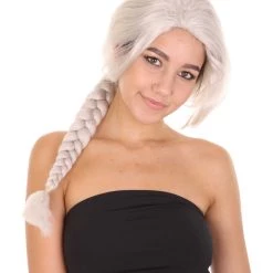HPO Women's Womens Princess Adult Braided Wig | Blonde TV/Movie Wigs | Premium Breathable Capless Cap