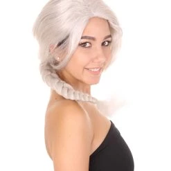 HPO Women's Womens Princess Adult Braided Wig | Blonde TV/Movie Wigs | Premium Breathable Capless Cap 12 HPO Women's Womens Princess Adult Braided Wig | Blonde TV/Movie Wigs | Premium Breathable Capless Cap