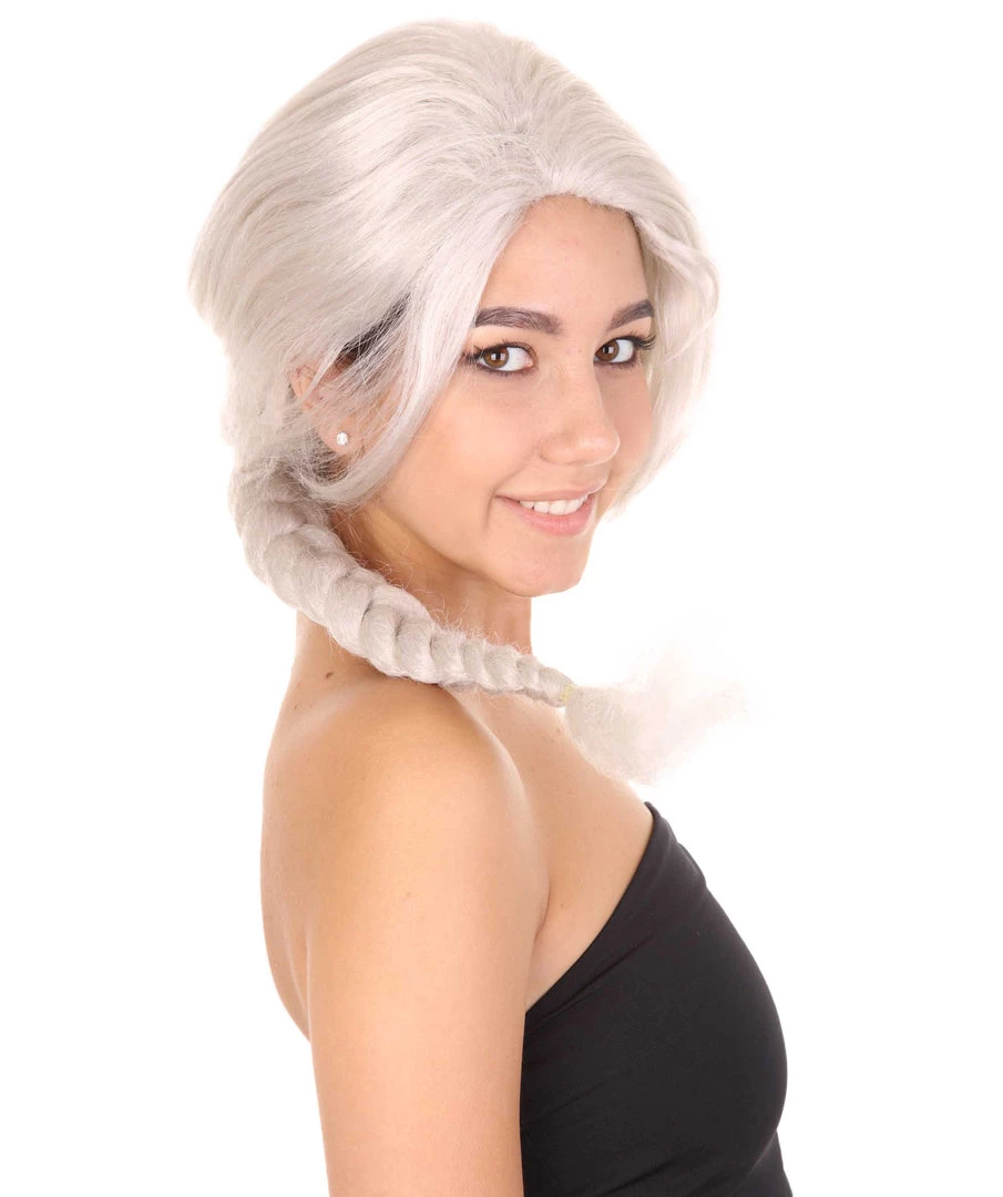 HPO Women's Womens Princess Adult Braided Wig | Blonde TV/Movie Wigs | Premium Breathable Capless Cap 5 HPO Women's Womens Princess Adult Braided Wig | Blonde TV/Movie Wigs | Premium Breathable Capless Cap