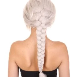 HPO Women's Womens Princess Adult Braided Wig | Blonde TV/Movie Wigs | Premium Breathable Capless Cap 11 HPO Women's Womens Princess Adult Braided Wig | Blonde TV/Movie Wigs | Premium Breathable Capless Cap