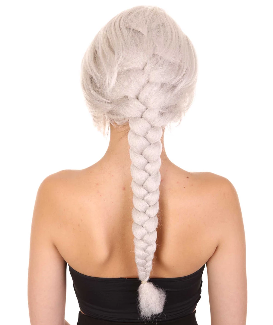 HPO Women's Womens Princess Adult Braided Wig | Blonde TV/Movie Wigs | Premium Breathable Capless Cap 4 HPO Women's Womens Princess Adult Braided Wig | Blonde TV/Movie Wigs | Premium Breathable Capless Cap