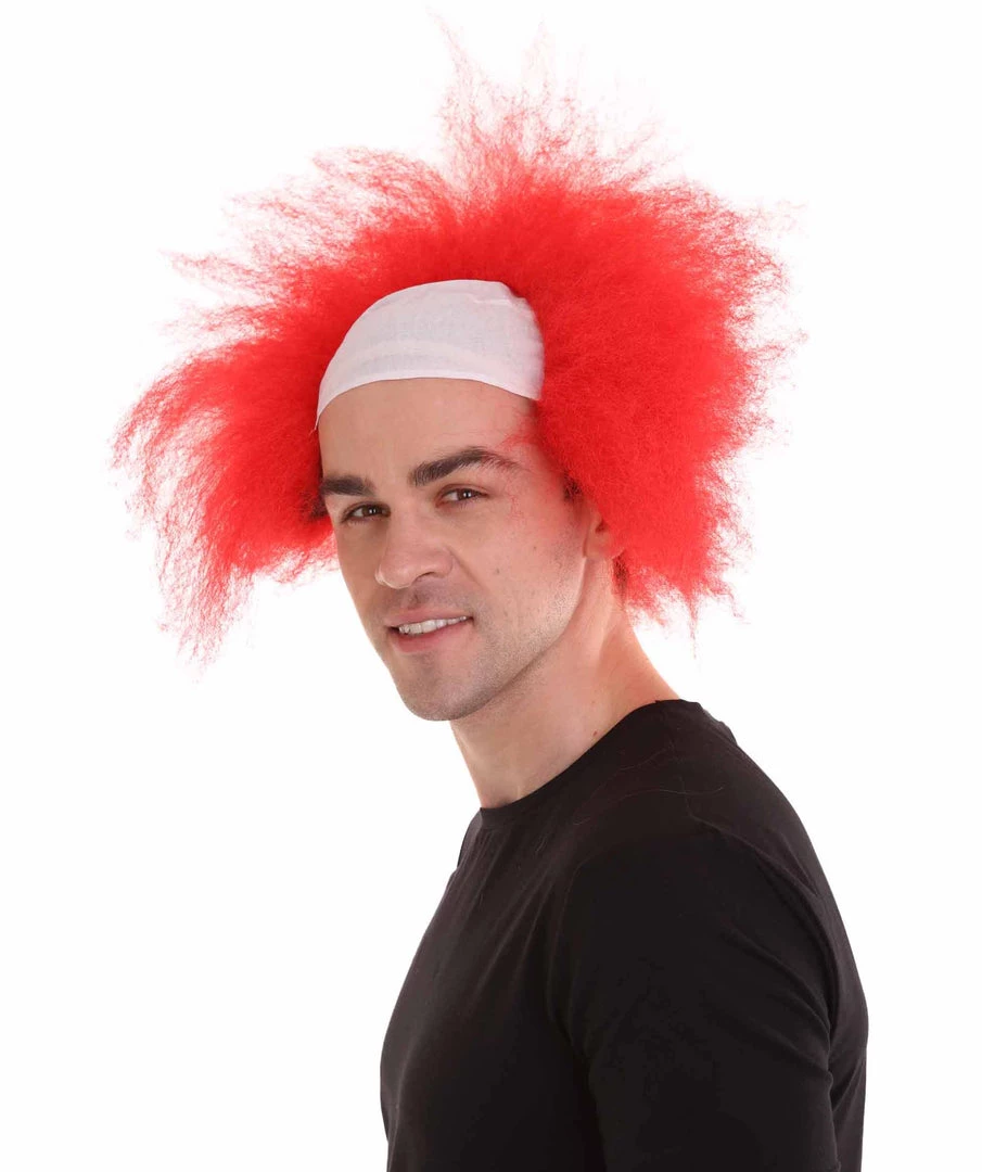 HPO Half Bald Head Mens Short Wig, Grey Men's 24 HPO Half Bald Head Mens Short Wig, Grey Men's