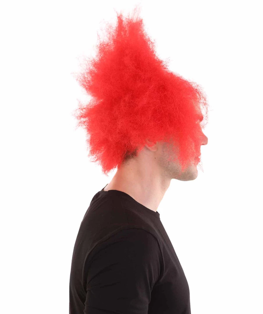 HPO Half Bald Head Mens Short Wig, Grey Men's 27 HPO Half Bald Head Mens Short Wig, Grey Men's