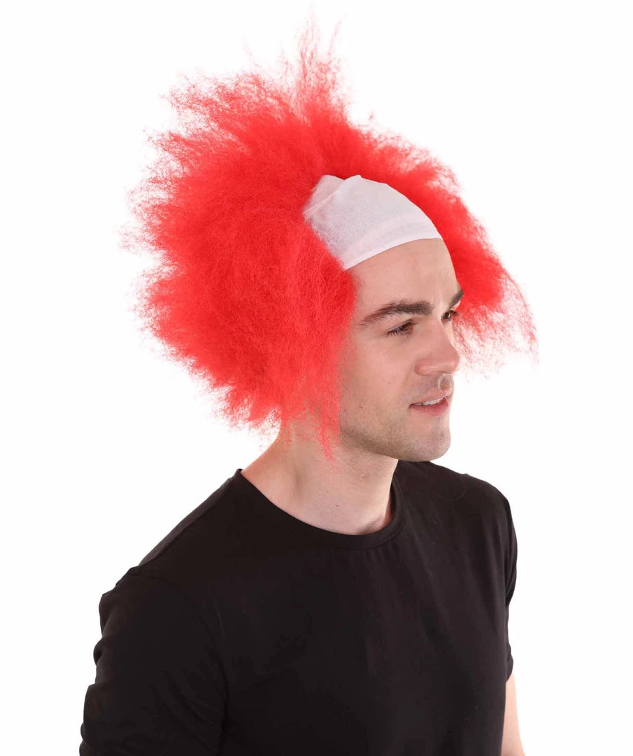 HPO Half Bald Head Mens Short Wig, Grey Men's 28 HPO Half Bald Head Mens Short Wig, Grey Men's