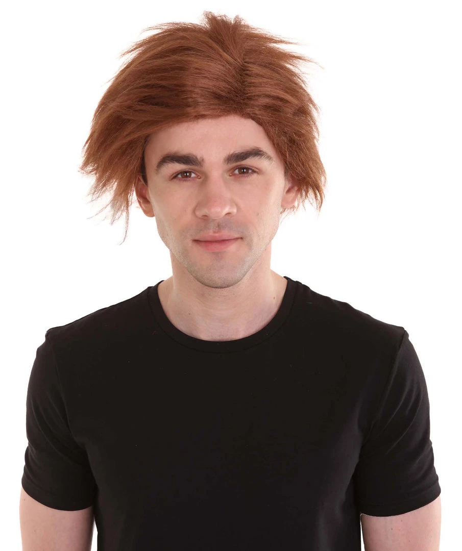 HPO Singer Men's Wig | Brown Celebtity Wig | Premium Breathable Capless Cap 1 HPO Singer Men's Wig | Brown Celebtity Wig | Premium Breathable Capless Cap