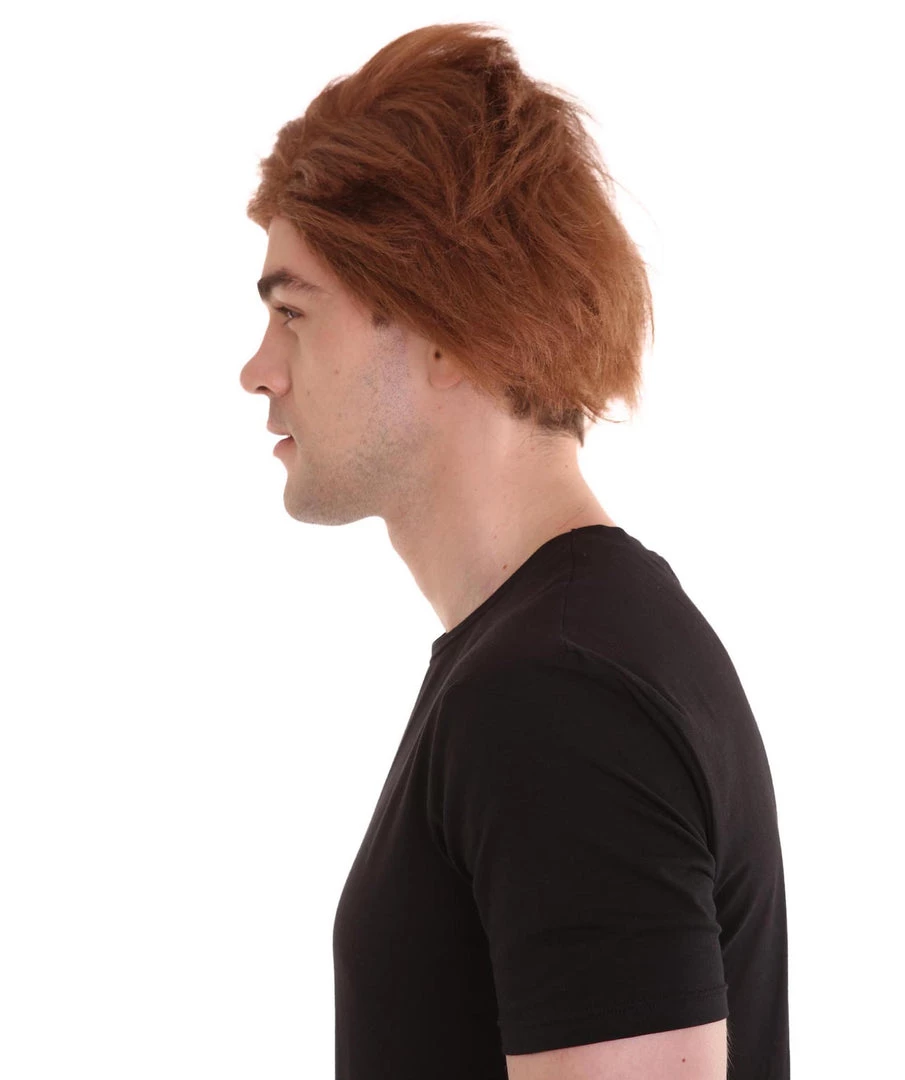 HPO Singer Men's Wig | Brown Celebtity Wig | Premium Breathable Capless Cap 3 HPO Singer Men's Wig | Brown Celebtity Wig | Premium Breathable Capless Cap