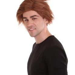HPO Singer Men's Wig | Brown Celebtity Wig | Premium Breathable Capless Cap