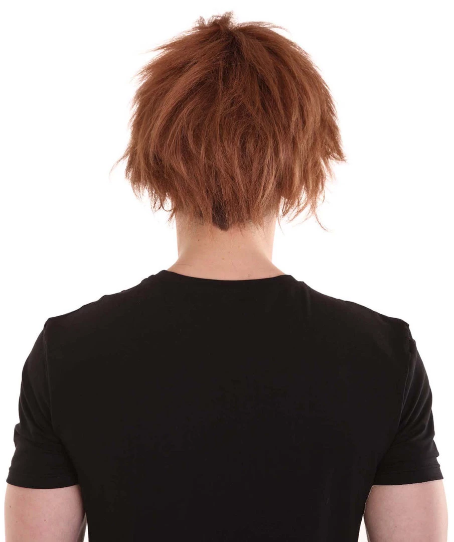 HPO Singer Men's Wig | Brown Celebtity Wig | Premium Breathable Capless Cap 4 HPO Singer Men's Wig | Brown Celebtity Wig | Premium Breathable Capless Cap