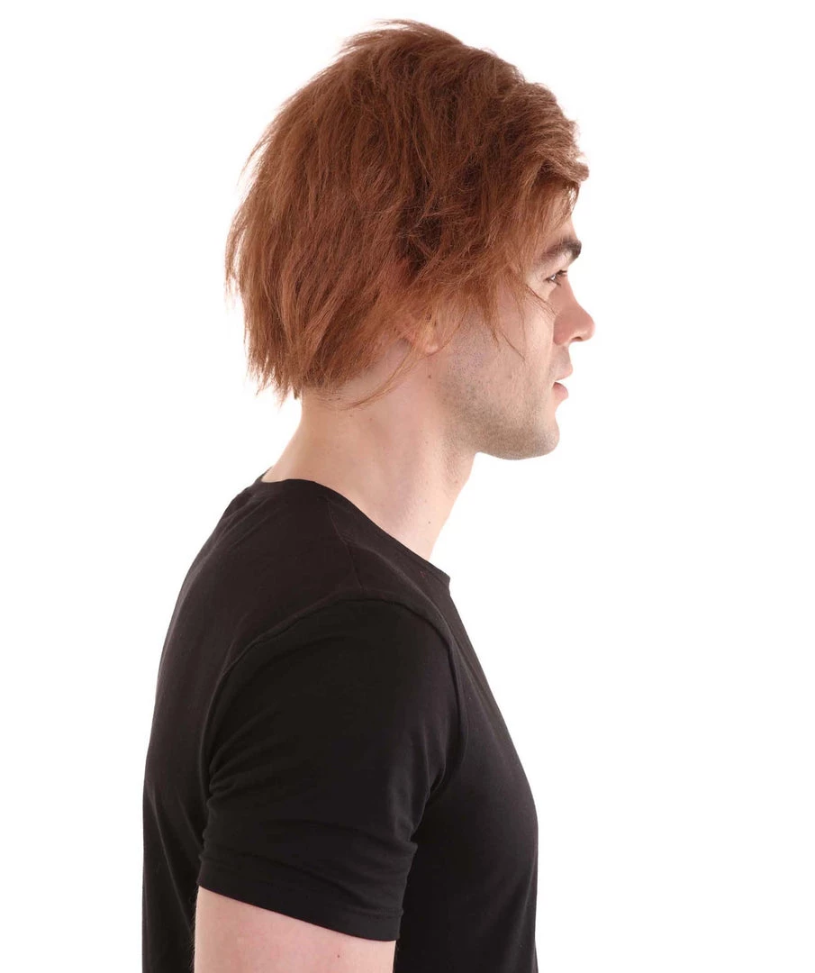 HPO Singer Men's Wig | Brown Celebtity Wig | Premium Breathable Capless Cap 5 HPO Singer Men's Wig | Brown Celebtity Wig | Premium Breathable Capless Cap