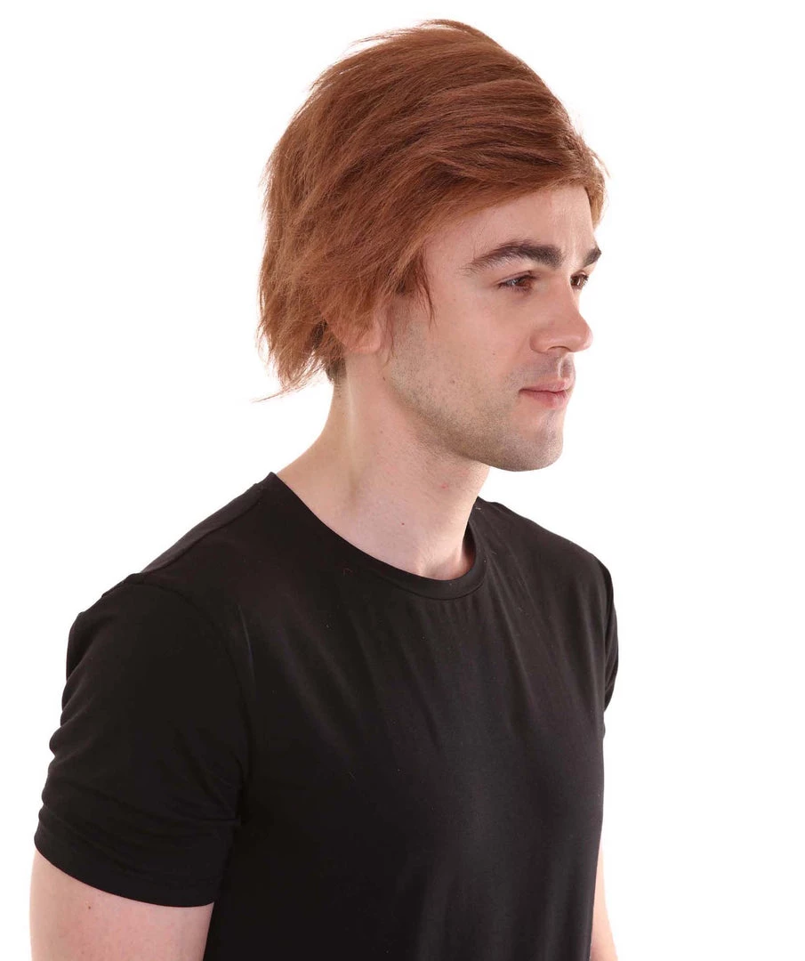 HPO Singer Men's Wig | Brown Celebtity Wig | Premium Breathable Capless Cap 6 HPO Singer Men's Wig | Brown Celebtity Wig | Premium Breathable Capless Cap