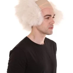 HPO Bald Old Men Style Wig | Bald Cap White Wig