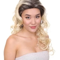 HPO Sitcom Womens Wig | Blond Curly Character Cosplay Halloween Wig | Premium Breathable Capless Cap Men's 12 HPO Sitcom Womens Wig | Blond Curly Character Cosplay Halloween Wig | Premium Breathable Capless Cap Men's