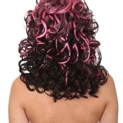 HPO Cosplay Game Monster Black Pink | Womens Character Cosplay Halloween Wig | Premium Breathable Capless Cap