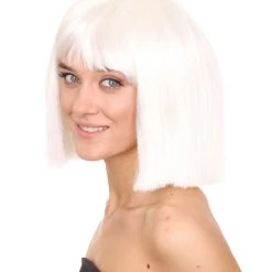 HPO Womens White Wig Song Contest 2018 | Celebrity Wigs | Premium Breathable Capless Cap Women's