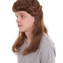 HPO 80's Mullet Wig | Honey Blonde Retro Wig | Premium Breathable Capless Cap